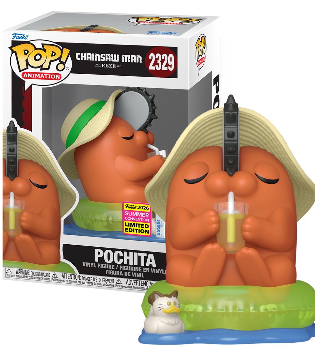FunkoPOPsNews's tweet photo. First Look! SDCC Exclusive Summer Pochita Funko POP!☀️🏖️The goodest boy is ready for vacation!

   SDCC ~ https://t.co/AsgmH1IocQ
   LiMited ~ https://t.co/KLReNUww4C

SDCC Exclusives will drop at the links below 7/23, 6AM PT!

#Ad #FunkoPOPNews #ChainsawMan #Pochita #Anime https://t.co/WM2YlY6GmD