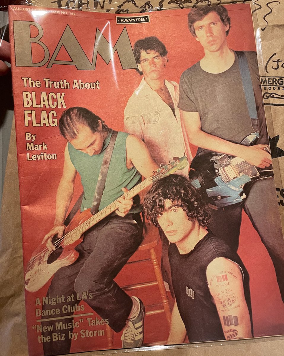 ianchriste's tweet photo. BLACK FLAG cleaned up for the trades this month in 1983 🛁 By the time this hit the stands, Chuck Dukowski was gone 🌪  Catch this lineup in action TWICE and preorder MY WAR ON WILSHIRE... Black Flag, July 1983

https://t.co/nJpnocBy9I

#blackflag #mywar #henryrollins #gregginn https://t.co/Fsz9oJdPpd
