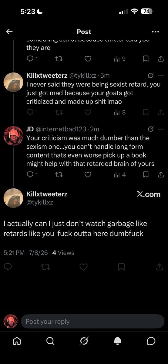 internetbad123's tweet photo. @tykillxz Because they talked for a long time about a topic on a podcast a perfectly normal thing to do that means its garbage jesus tik tok brain has ruined you beyond belief https://t.co/RKqZ0dJBZo