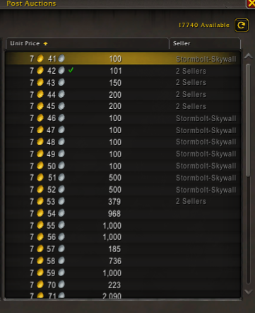 austenna's tweet photo. I broke this scumbag's Auction house bot. It doesn't take a rocket scientist to identify them. @Blizzard_Ent https://t.co/4oHkMExu8r
