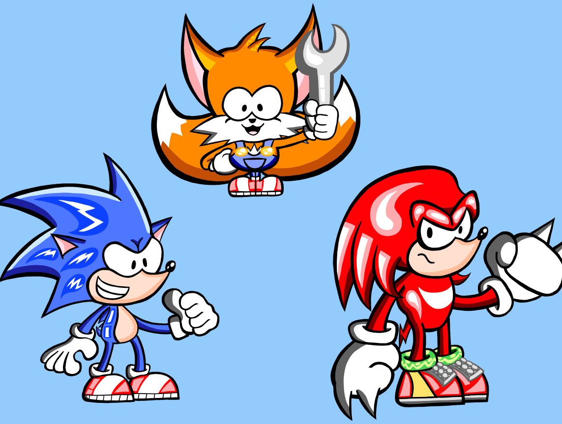 JimmyJamFlam's tweet photo. Sonic &amp; His Pal's #Sonic #Tails #Knuckle https://t.co/M6L1Sg4pEC