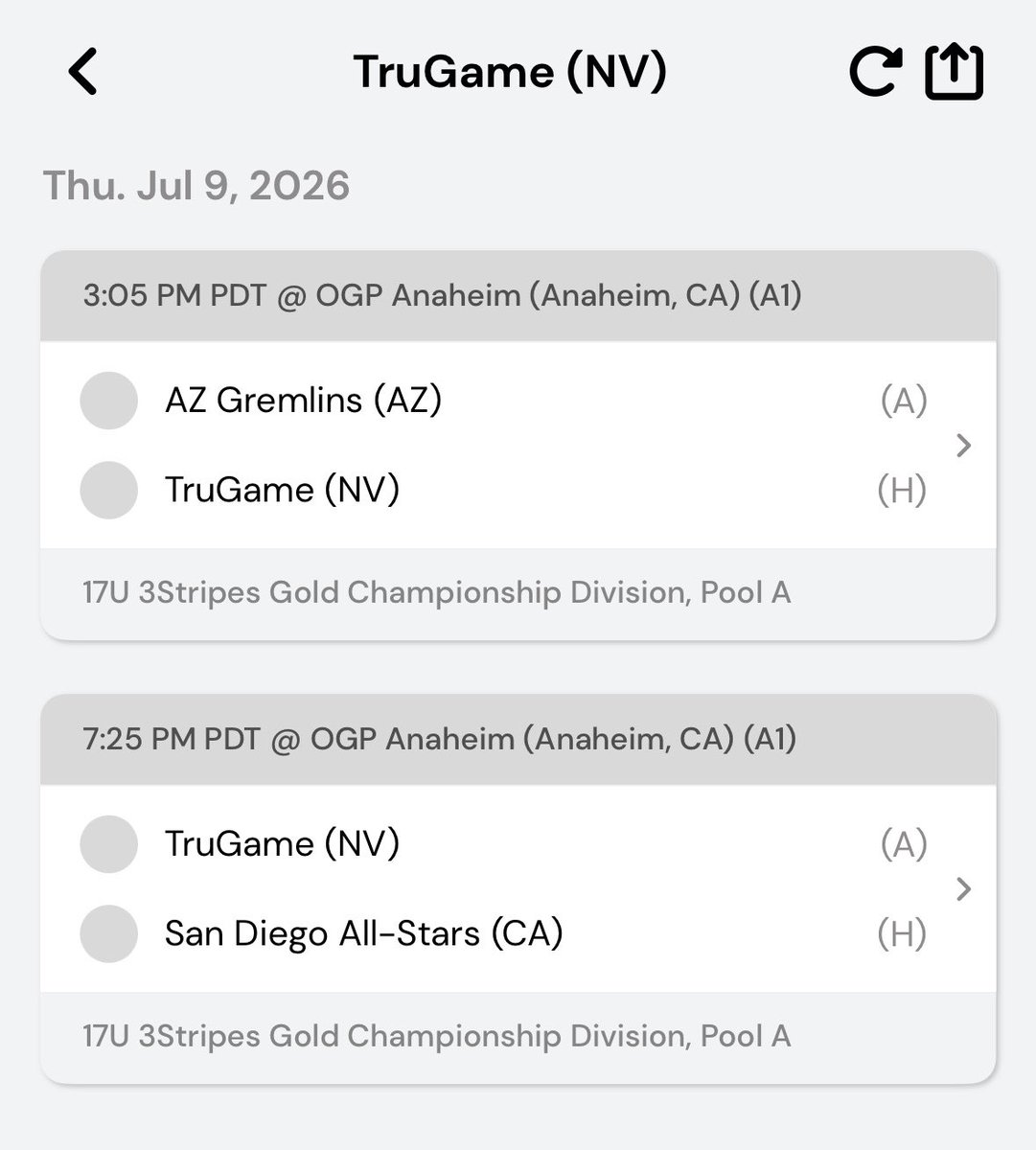 carmelomasonn's tweet photo. In Anaheim this weekend for @3StripesGOLD west championships!
July 9th- 
3:05 PM- AZ Gremlins
7:25 PM- San Diego All-Stars
Both games will be played on A1! 
@wegotnextt @nwhoopacademy
@CoachKGreen2 @coachchrisYNG @justkwhite @CoachChurch_CWU @RemoHoops @tobin_karlberg @keffaz
@DevinRecord @CoachBHellstrom
@MODE_Basketball @Coach_Rollman @PhhPrep @Coach_Orton @CasperMBB
@JoePierreIII @coach_turner11 @CoachSlay3 @uabboppball @Coach_DJohnston @dylanbackalar