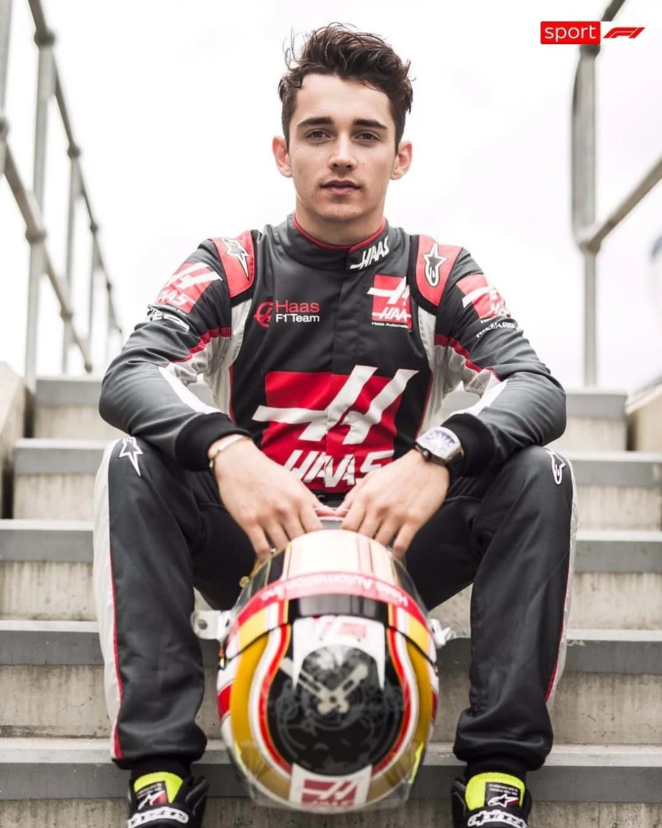 F1BigData's tweet photo. Exactly 10 years ago, Charles Leclerc made his debut in a Formula 1 weekend, when he replaced Estaban Gutierrez in Silverstone 2016 FP1, driving for the Haas team https://t.co/Ur6ZIZ3ZRp