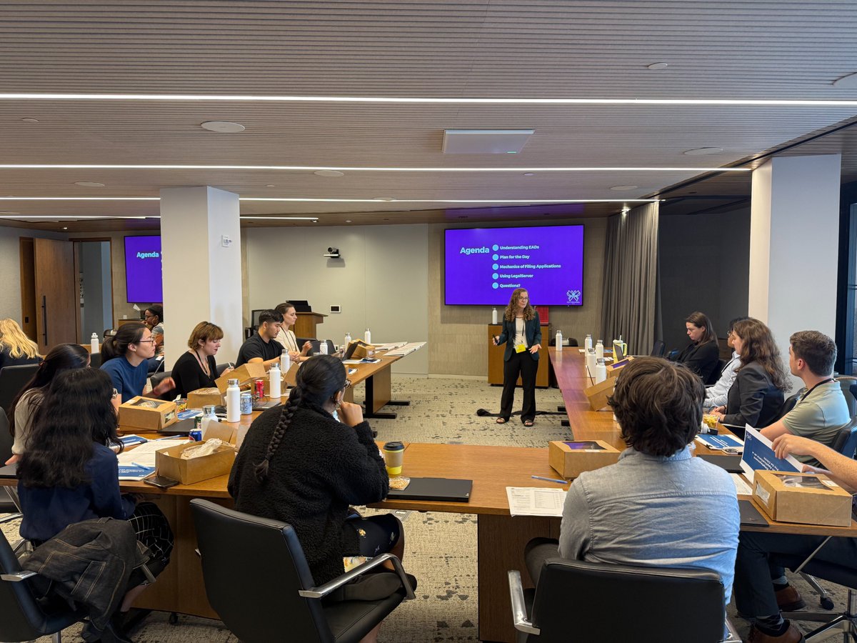 FenwickWest's tweet photo. Today in NY, 16 of our associates and summer associates spent the day helping community members apply for employment authorization at a pro bono clinic.
Thank you to our partner Co-Counsel NYC for making it possible.
#ProBono #SummerAssociates https://t.co/wTIOC3FYfQ