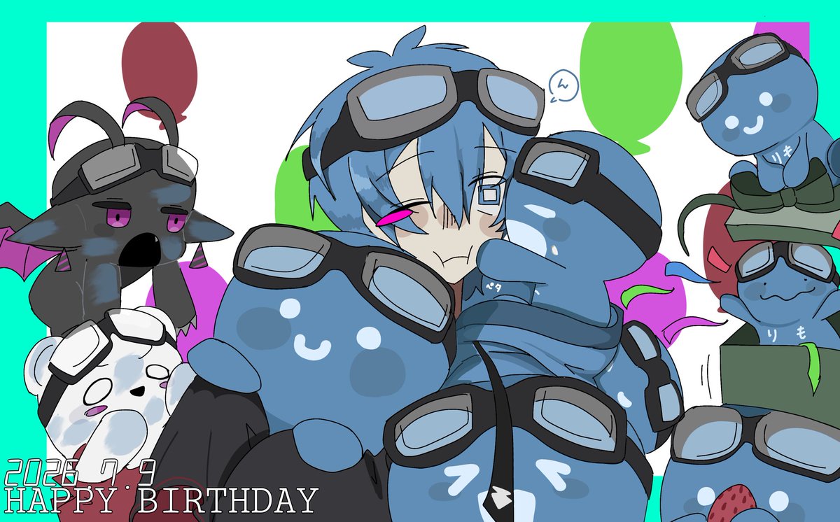 sdMJSFIkit46351's tweet photo. #りもこん誕生祭2026
#りもこん美術の時間

お誕生日おめでとうございます!!🎉

誕生日イラストにりもごんさん大量発生させちゃいました🤭

いい一日になることを願ってます！

また言いますがほんとにおめでとうございます!!🎉🎉🎉 https://t.co/gjhZPcfX00