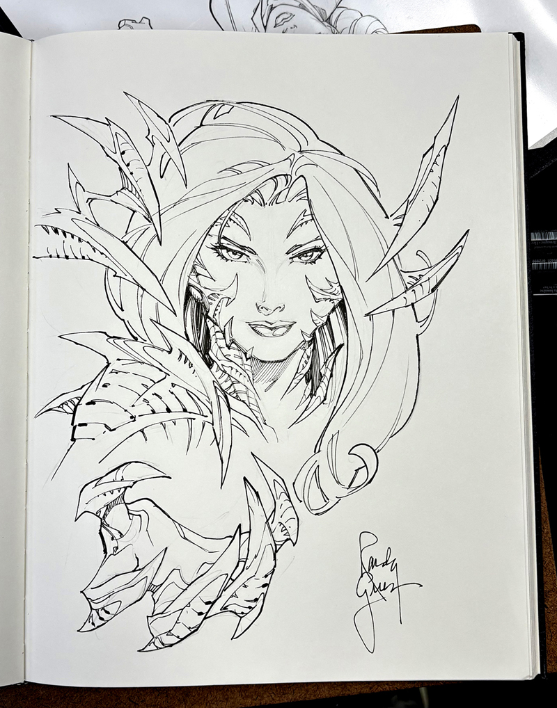 randygreenart1's tweet photo. Sketchbook Witchblade at Nostolgia Newstand store signing recently.
#witchblade #sarapezzini #topcowcomics #sketchbook https://t.co/g9NPzCbMh9