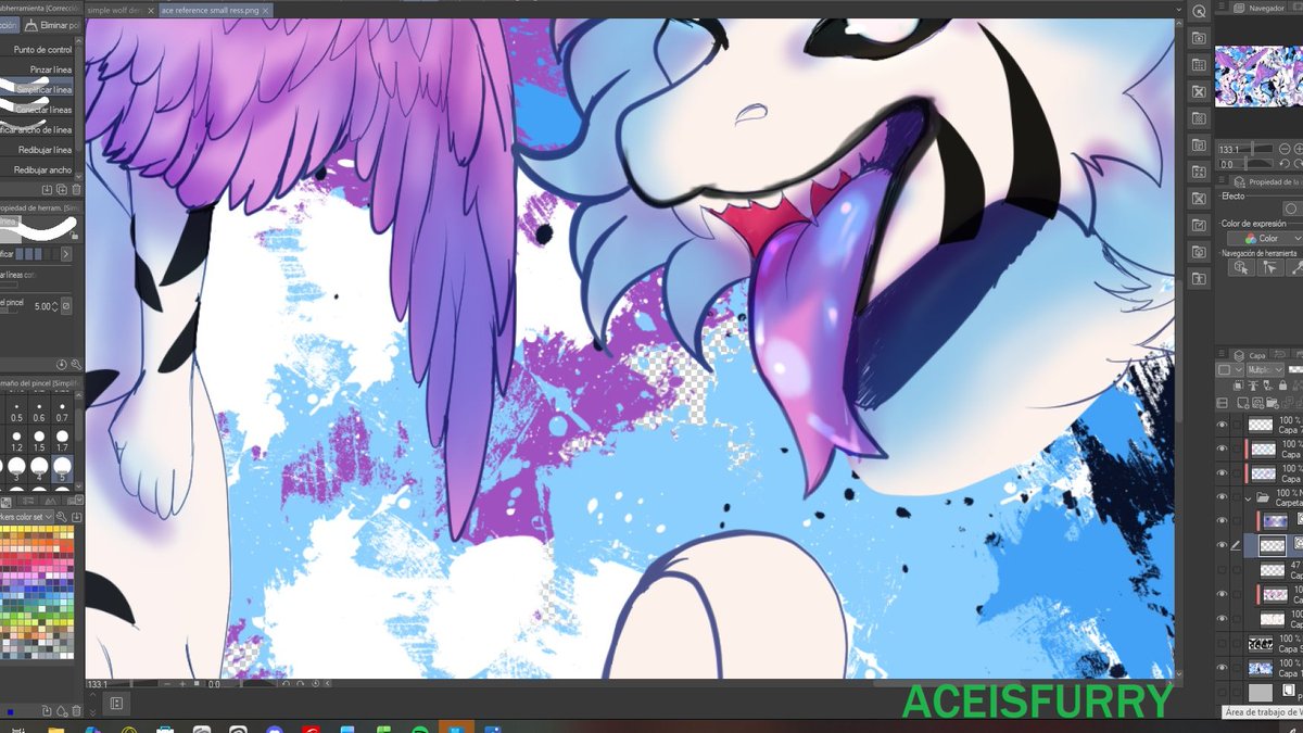 Aceisfurry's tweet photo. How's the colour? 

WIP https://t.co/33qwUJvEGD