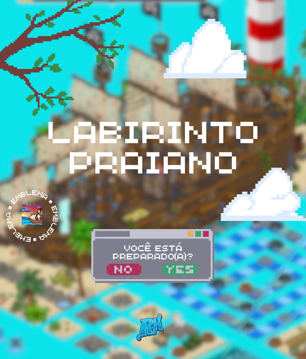 rhabblet's tweet photo. Hoje, a partir das 19h BR (+4 PT), acompanhe a estreia do Labirinto Praiano e garanta um emblema exclusivo ao chegar na décima fase! 🏖️🐠 https://t.co/YgrdcerWMJ