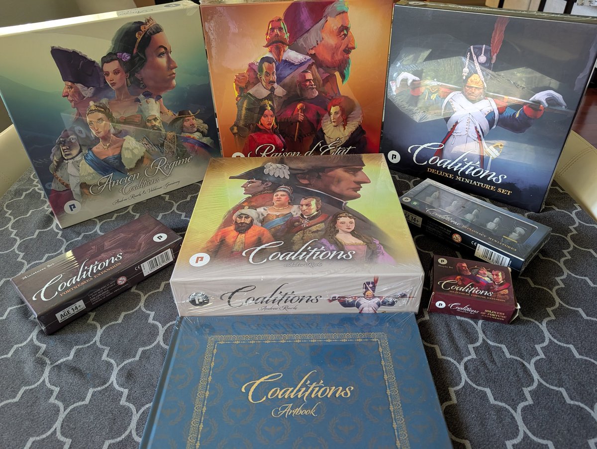 AMikaberidze's tweet photo. The wait is over! After five years, I finally landed my Kickstarter white whale: Coalitions by @PHALANX_LTD. Now I just need some brave volunteers to help me figure out if it was worth the wait. :) https://t.co/IREK1b4x0N