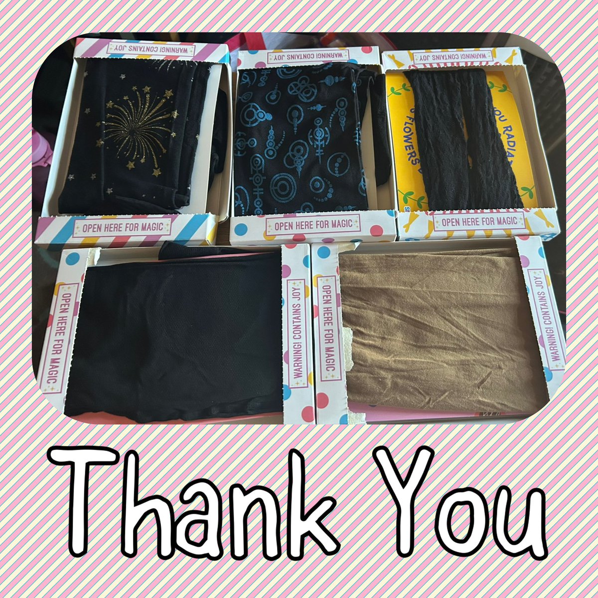 Tinkerbell7876's tweet photo. A huge thank you to my lovely follower who sent me a snag gift card which helped me buy these amazing tights! They are staying anonymous but they know who they are. Again Thank you  🤩 

#thankyou #gifted #thanks #newtights https://t.co/lKeU6MyLBs