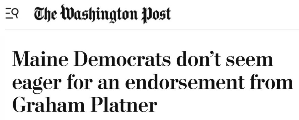 SenFettermanPA's tweet photo. BREAKING: Accused rapist’s endorsement fails to excite Maine Dems https://t.co/JFtJziqztH