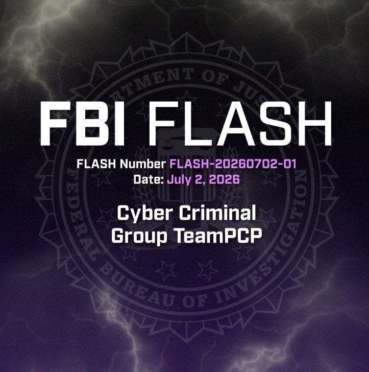 FBIDallas's tweet photo. The Federal Bureau of Investigation (FBI) is releasing this FLASH to highlight the tactics, techniques, and procedures (TTPs) and indicators of compromise (IOCs) associated with the cyber criminal group TeamPCP. TeamPCP actors have conducted large-scale software supply chain compromises by targeting widely used developers and security tools, gaining access to victim environments and extracting sensitive data, including but not limited to cloud access tokens, SSH keys, and Kubernetes secrets. The FBI encourages organizations to contact the FBI if they have been compromised, and to implement the actions in the Recommendations section to reduce the likelihood and impact of compromise by TeamPCP actors.
Learn More Here: https://t.co/RqFqHFdEdC