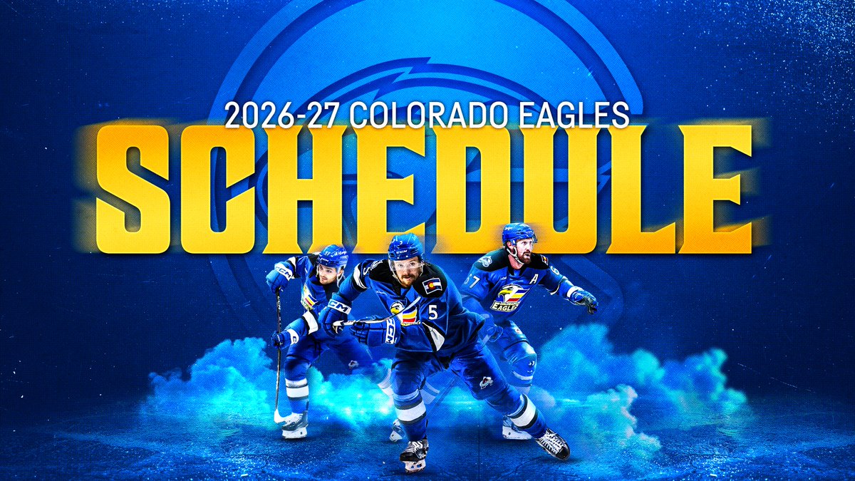 ColoradoEagles's tweet photo. The schedule is here, and it’s incredible. Which games are you putting on your calendar asap? https://t.co/4iQnMBIs73