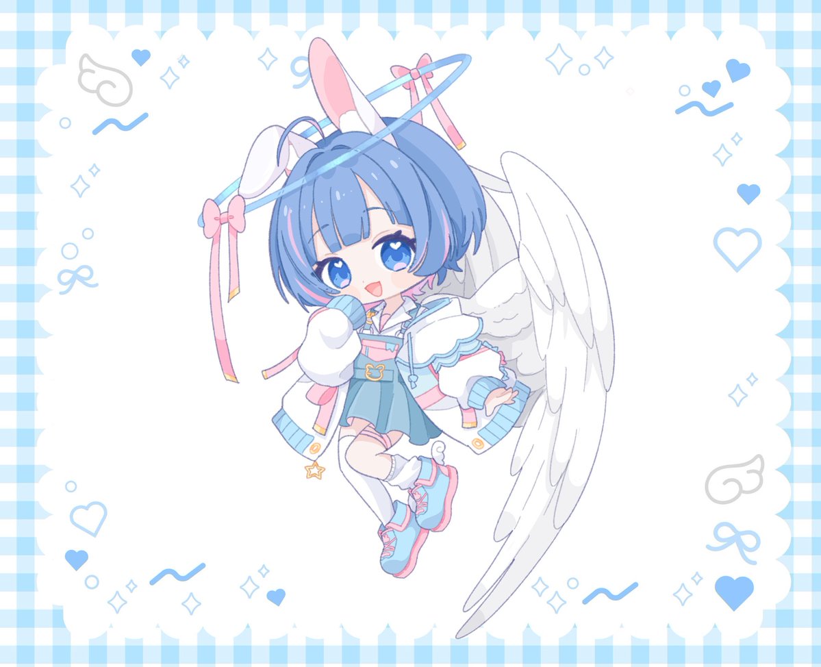 ち様に引用元の企画にて天使になったましろを描いていただきました