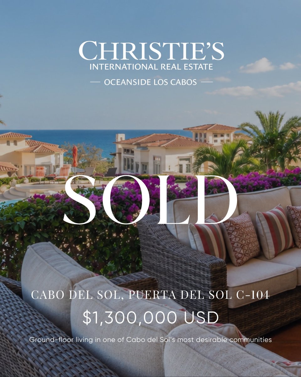 Oceansidecabo's tweet photo. Another successful week in Los Cabos luxury real estate.

These sales reflect continued demand for well-positioned properties, lifestyle-driven communities, and the unique value of owning in Cabo.

We are proud to help our clients move forward with confidence. https://t.co/dRcbrGlPqT