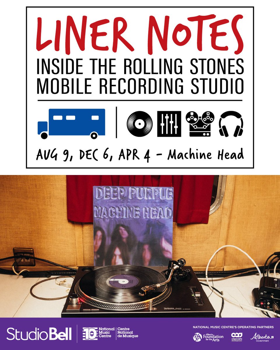 nmc_canada's tweet photo. Go back in time and experience #DeepPurple's #MachineHead in the actual studio it was recorded in – the Rolling Stones Mobile Studio, otherwise known as the "Sistine Chapel of rock 'n' roll." 🙏🏼 🎸
"Smoke on the Water" was famously born from a moment of chaos in Montreux after a fire forced the band to improvise their entire recording setup. The song directly references the mobile studio parked outside the burning building and the band capturing ideas in real time as the scene unfolded. Now you can experience the legend firsthand.
On August 9, follow along as a talented musician-educator guides you through the origin story of this classic album and the recording studio on wheels that made it possible.
Buy tickets: https://t.co/LVju6Eiduc