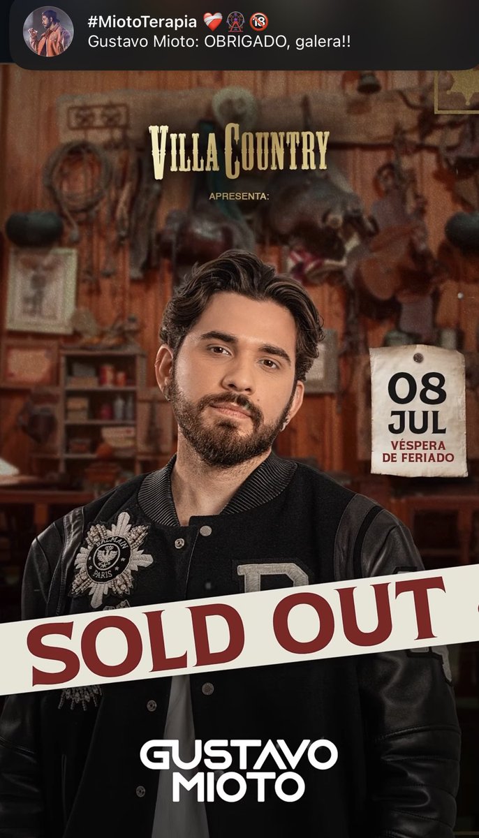 redomiotinho's tweet photo. É sobre isso SOLD OUT👏 https://t.co/FJw8LYU1ew
