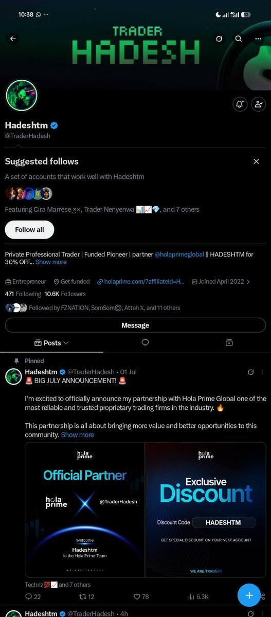 Global_DoubleG's tweet photo. @Techriztm @PsychedeliaAcad @FundedNext @TraderHadesh Done my Boss. I trust I will be part of the 10. Let favour speak. 🙏 https://t.co/QcbNloyXRT