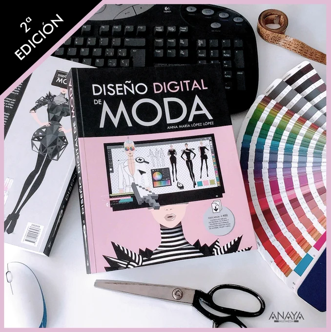 Diseño Digital de Moda, el libro recomendado para aprender las técnicas de diseño de moda por ordenador