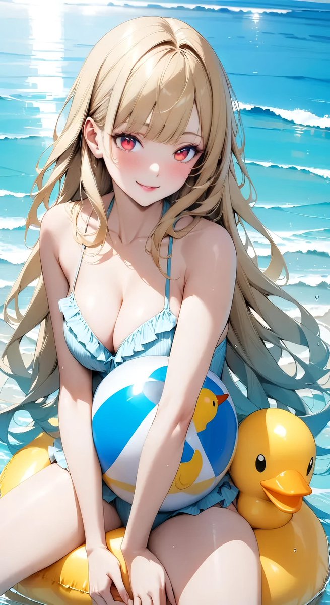Felicia_AQUA's tweet photo. ｷﾀﾜｧ━━━━━━(n'∀')η━━━━━━ !!!!
SFW illustration
  #AQUAビーチタイム
2日目～♡🏖🐣🐥
今日もよろしくお願いします🐈‍⬛
⑅ ◌ ⑅ ◌ ⑅ ◌ ⑅ ◌ ⑅ ◌ ⑅ ◌ ⑅ ◌ ⑅ ◌ ⑅
※1日目のポスト引用でもOK♪
テーマ：ビーチ／プールなど水辺ならOK🏖🐬
⑅ ◌ ⑅ ◌ ⑅ ◌ ⑅ ◌ ⑅ ◌ ⑅ ◌ ⑅ ◌ ⑅ ◌ ⑅