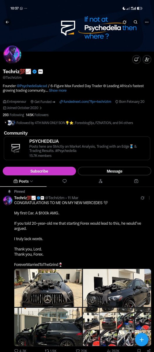 Global_DoubleG's tweet photo. @Techriztm @PsychedeliaAcad @FundedNext @TraderHadesh Done my Boss. I trust I will be part of the 10. Let favour speak. 🙏 https://t.co/QcbNloyXRT