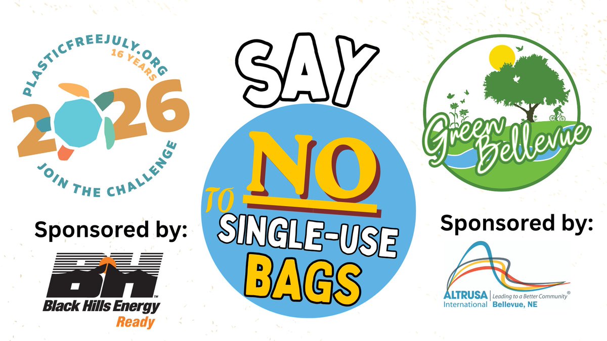 GreenBellevue's tweet photo. Pledge to Go Plastic Free this July!  Read about #PlasticFreeJuly bag give away, Environment Champions, our new Blog and volunteer opportunities/future events! - https://t.co/2eF62wrzYm https://t.co/kgPU31V4x4