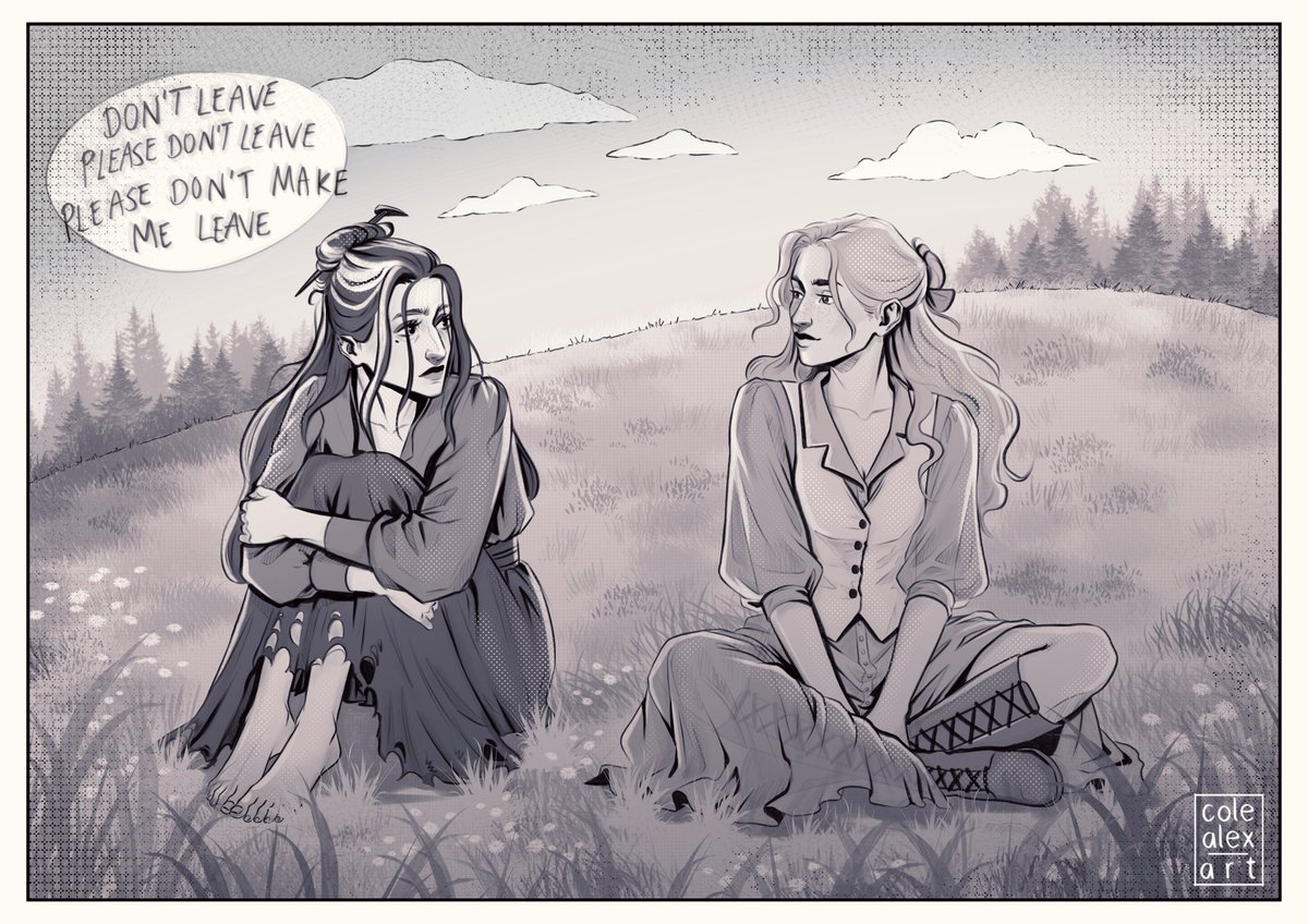colealexart's tweet photo. "Laudna could survive a millennium of loneliness, but she wasn't sure she could survive being told to leave again.

Not by her."

#criticalrolefanart https://t.co/dCUkQlpGjT