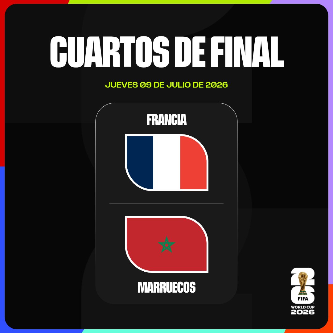 fifaworldcup_es's tweet photo. ¡Hoy comienzan los Cuartos de Final! 📋

#CopaMundialFIFA