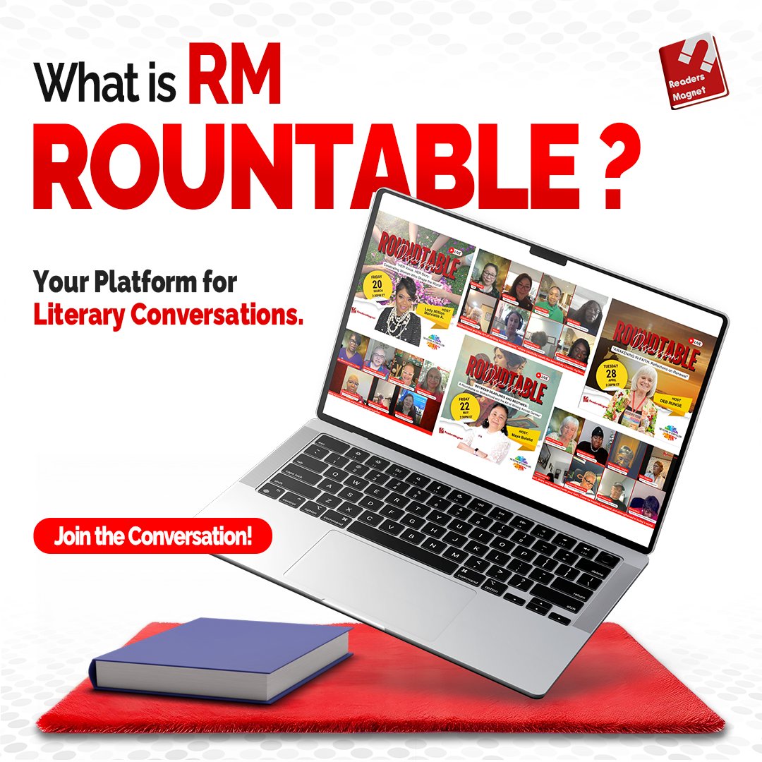 readersmagnet's tweet photo. Discover diverse perspectives with RM Roundtable! Authors grouped by topic share insights, discuss their genres, and introduce their books to an engaged audience. Join the conversation and explore the stories behind the stories.

#ReadersMagnet #RMRoundtable #AuthorTalk #BookDiscussion #AuthorInsights #BookLaunch #LiteraryCommunity #BookLovers #WritingCommunity #BookMarketing