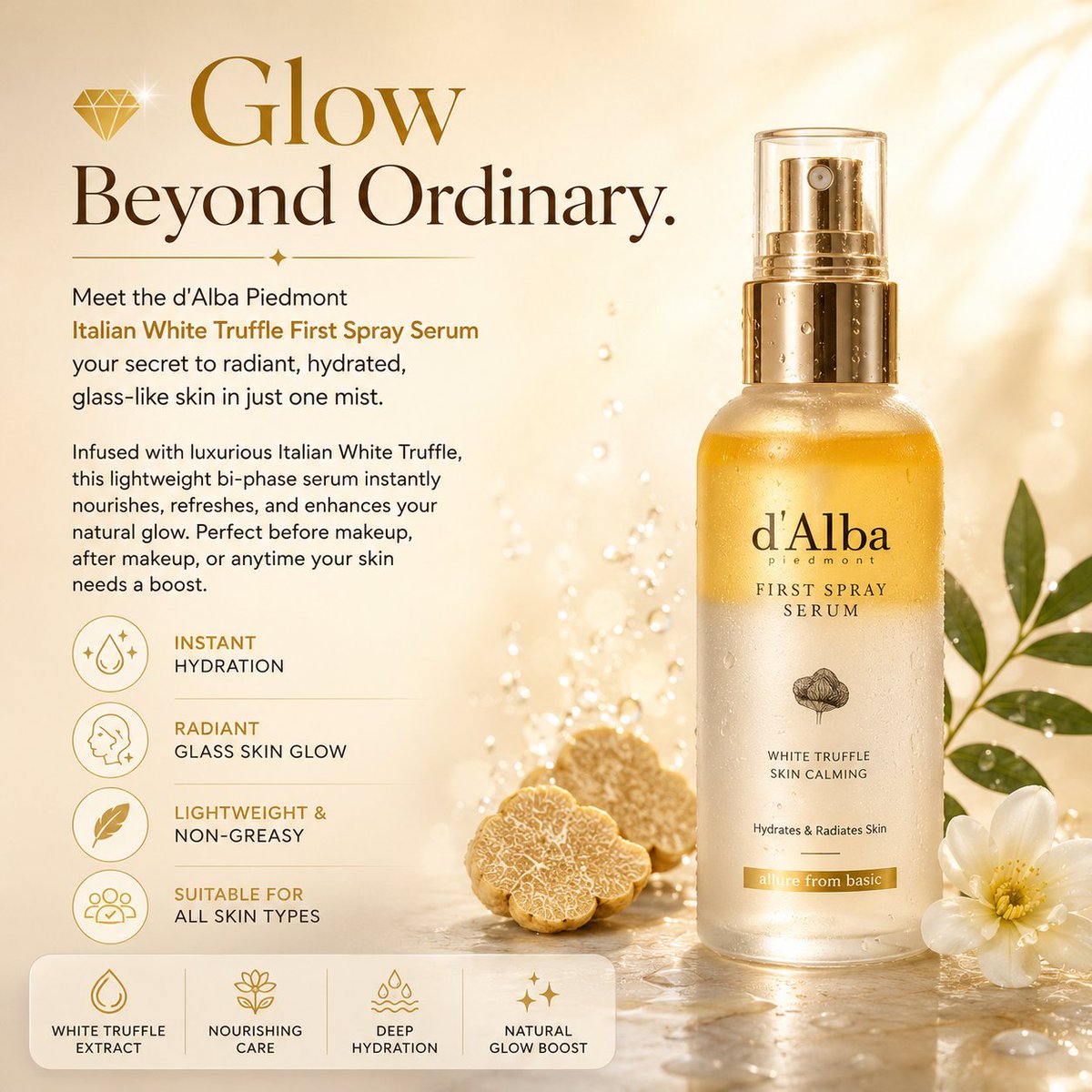 Vcare4uPerks's tweet photo. π Glow Beyond Ordinary.
Meet the d'Alba Piedmont Italian White Truffle First Spray Serum your secret to radiant, hydrated, glass-like skin in just one mist.
π Shop Now: https://t.co/nr39nE6YOq
As an Amazon Associate, I earn from qualifying purchases
#Vcare #VCARE4UPerks #dAlba https://t.co/QiJxN15ohv