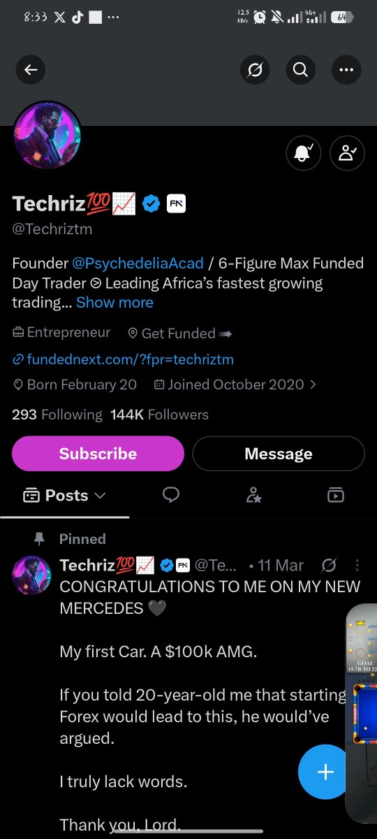 Mannythelast's tweet photo. @Techriztm @PsychedeliaAcad @FundedNext @TraderHadesh Done Sir! From my mouth to God's ears 🙏🏾 https://t.co/wWbu7yhyLo