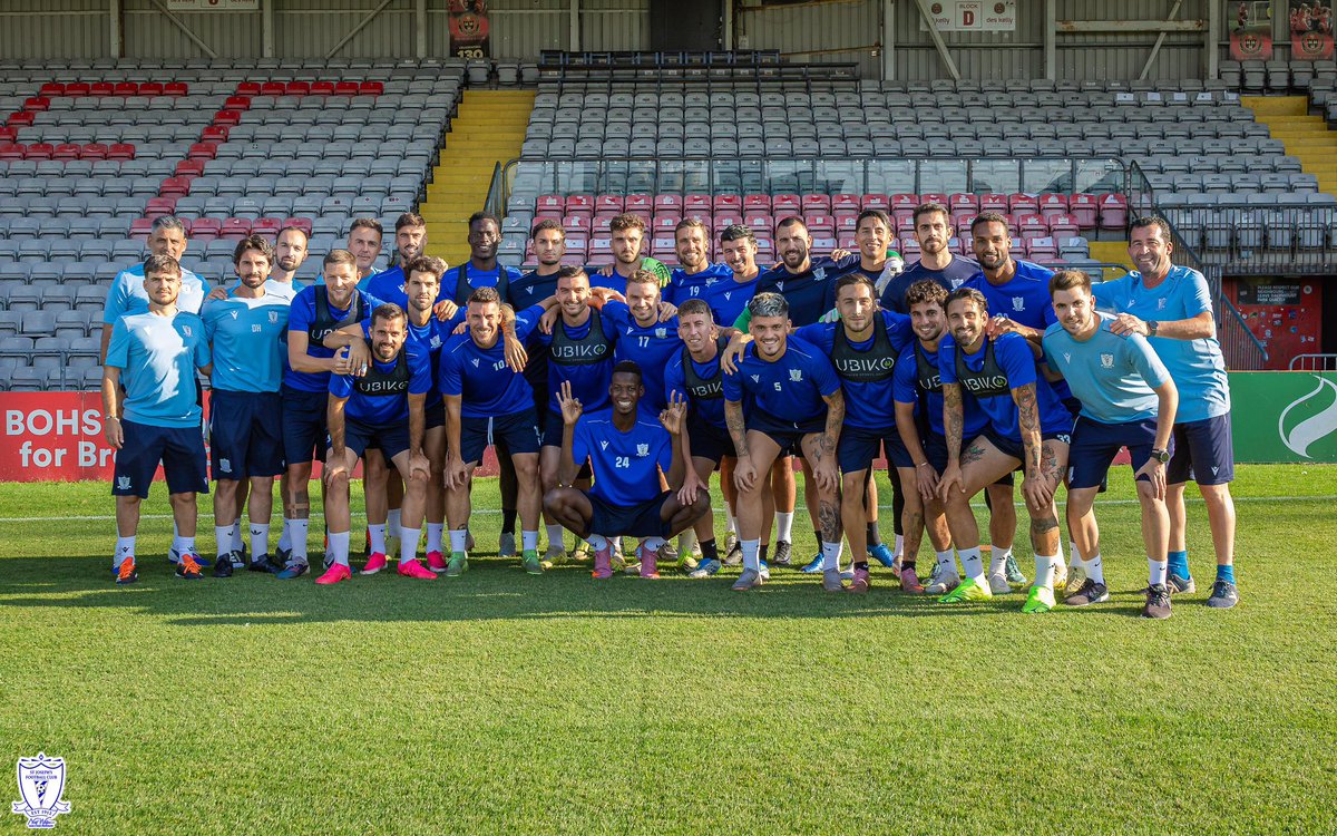 StJosephsFCGib's tweet photo. Ready to 𝐏𝐋𝐀𝐘 in Dublin. 🇮🇪👊

@Conf_League 
#UECL https://t.co/Y4WAZsJFNn
