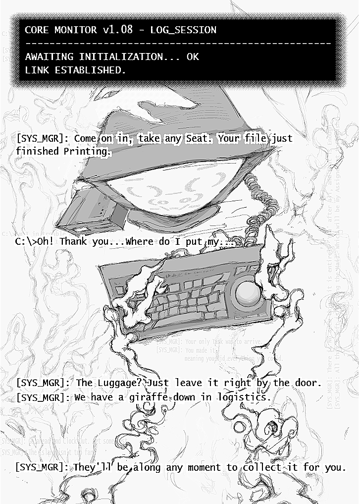 leylenangel's tweet photo. Comic of my dream where I Met God in an Office Computer (1/2) https://t.co/0I8G1QX4Bu