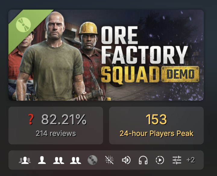 enescetin1903's tweet photo. Ore Factory Squad’ın çıkışına yalnızca 1 hafta kalmışken, güncel demomuz yeniden 150+ eş zamanlı oyuncuya ulaştı! Henüz denemediyseniz geri bildirimlerinizi bekliyoruz. Bir de wishlistinizi alırız. 🙌 https://t.co/hcHDhzMWz5