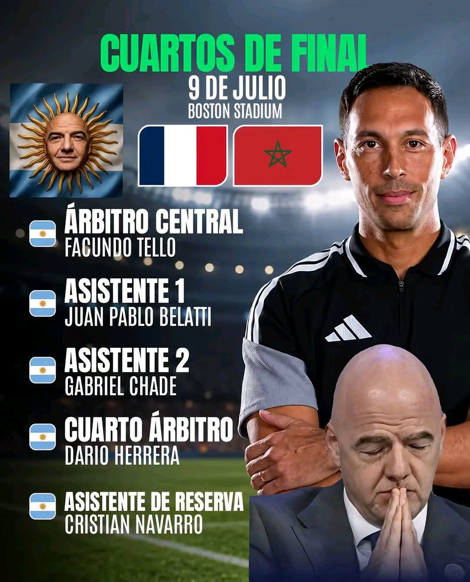 Carlos092247333's tweet photo. #FIFACorrupta
La @FIFAWorldCup quiere eliminar a Francia le está limpiando el camino para que llegue a la final y le regalen otro título a #MessIonista 
Messi #LaPrincesaDeLaFIFA 

Infantino debe  largarse de la FIFA https://t.co/MZd1ktPsTS