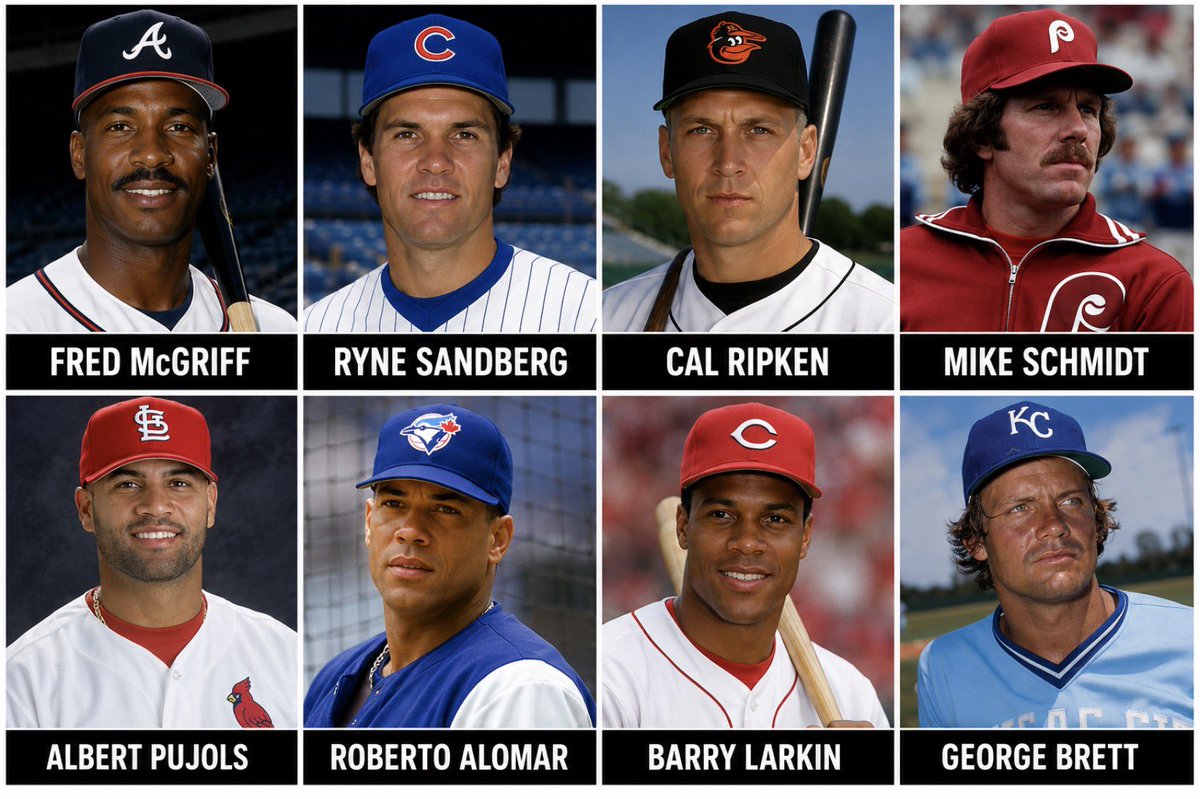 OleTimeHardball's tweet photo. One infield for the entirety of their careers

Top row, or the bottom? https://t.co/LZ0X1chm9K