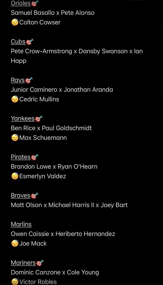 _JustSnaps's tweet photo. 7/8 Home Run List❗️💣

Here is TONIGHT SLATE❗️🤝

Good luck too everyone 🍀
Thanks for the support💯🙏🏾
Powered By
⚡️⚡️⚡️⚡️⚡️
@TheStarTool https://t.co/yEgLMdPIKC