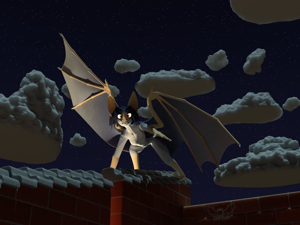 ChillBat22's tweet photo. Nighttime version https://t.co/TiNb26bXjB