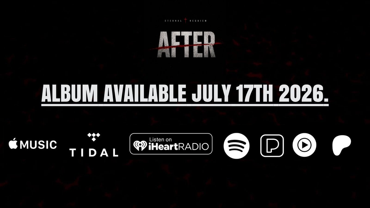 NVTNMusic's tweet photo. #AFTER releases July 17th, and will be the last #album under the ‘Eternal Requiem’ name, brand, and style.

The next chapter starts with the first #EP titled #Alive. https://t.co/E67MkuVpT2