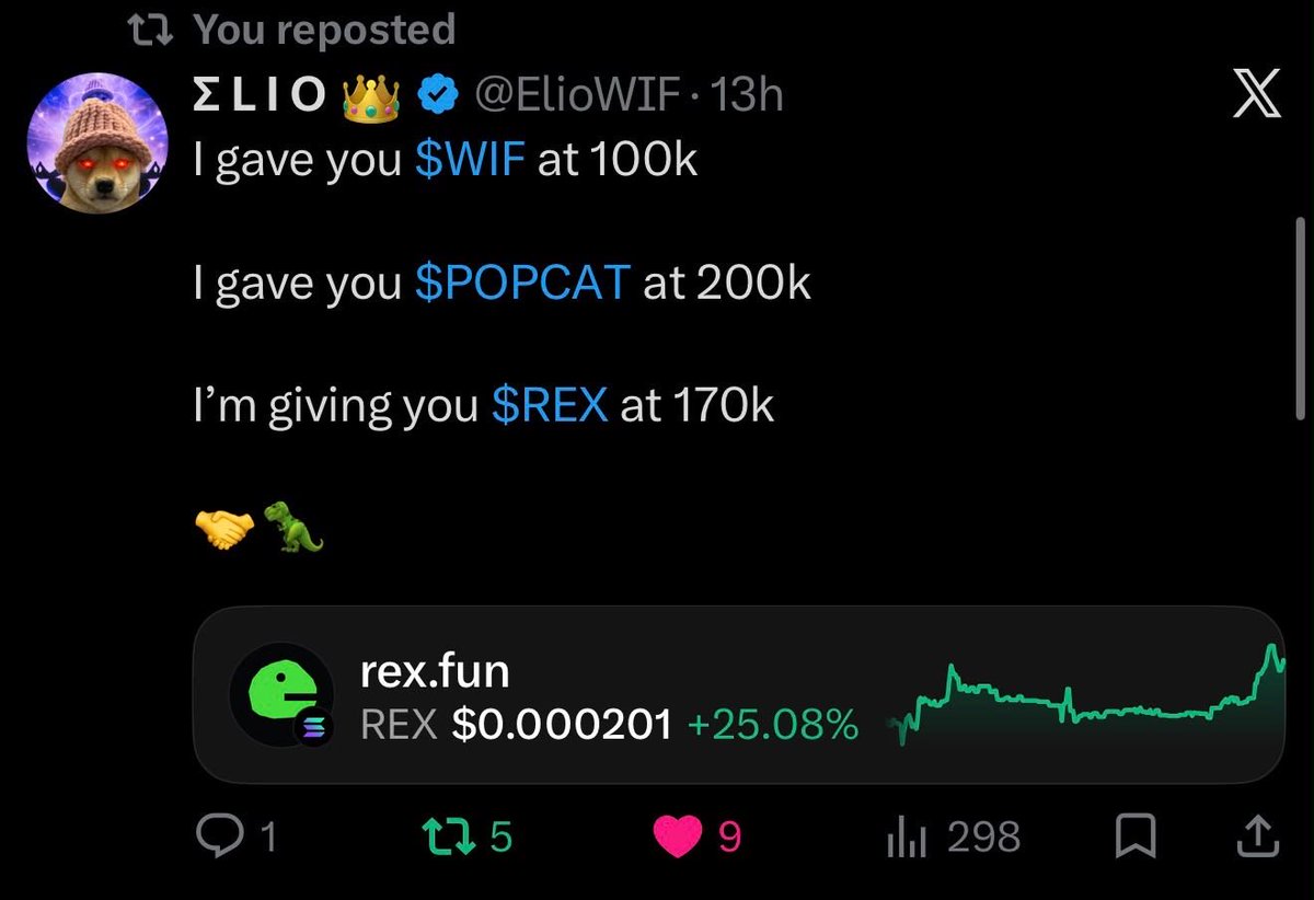 RichElliotwaves's tweet photo. $REX ON BILLIONS https://t.co/0mHczk9EkC