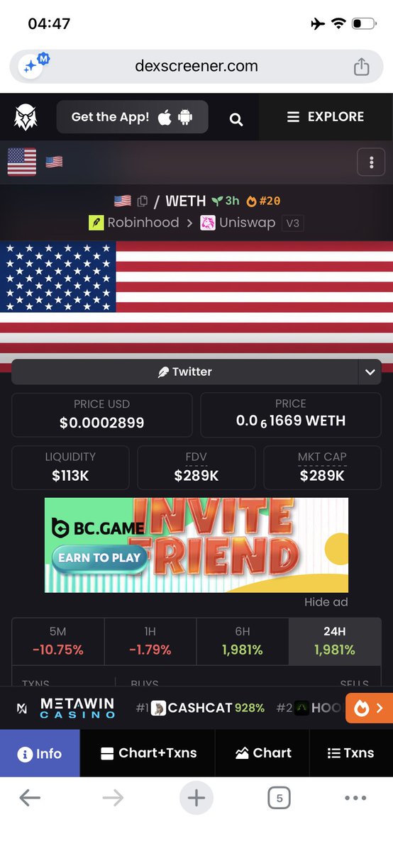 hoangvi29's tweet photo. Robinhood scam ae cẩn thận nha. Mua token xong bị chuyển đi ví khác ngay lập tức https://t.co/j9VNr9o6cX