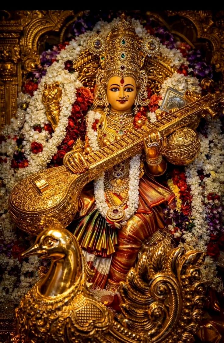 immortaldharma's tweet photo. Maa Saraswati 🌼 https://t.co/2RDuMiQ5bO