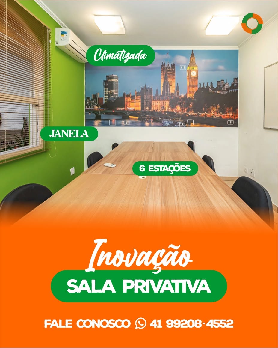 WorkSpaceCurit1's tweet photo. INOVAÇÃO - esta é nossa sala privativa climatizada, com 6 estações de trabalho e janela com iluminação natural.
Entre em contato pelo Whats: 41 99208-4552 e fale conosco.
https://t.co/YqUG0WFP4Q https://t.co/VtRE22NgN0
