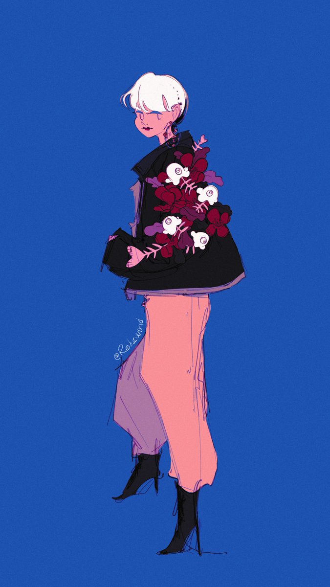 relzwind's tweet photo. I dream to one day have a closet full of trench coats🩵🩵🩵 #illustration #digitalart #FashionAesthetic https://t.co/eAb852vLVw