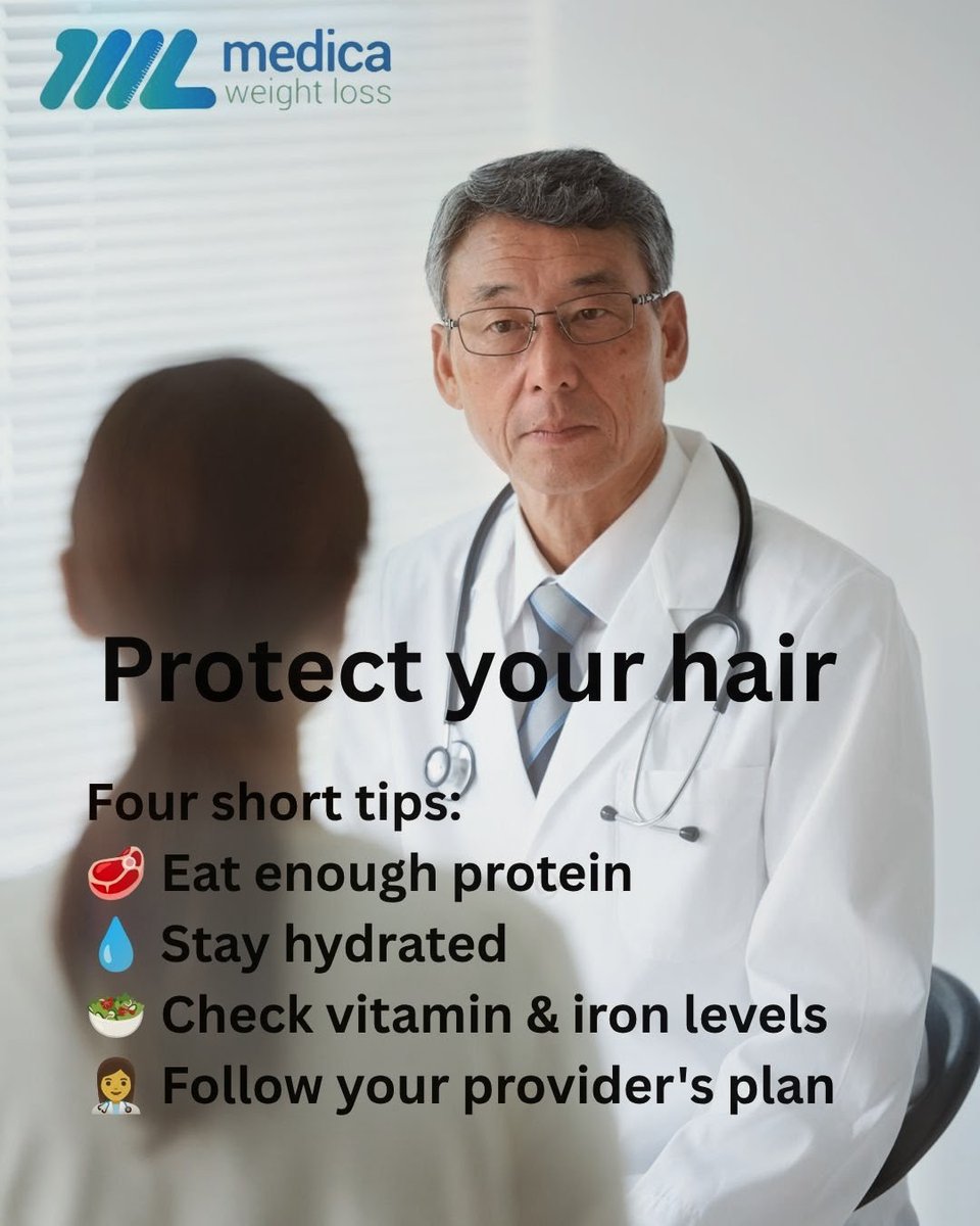 onemedicalwl's tweet photo. Does tirzepatide cause hair loss?
If you've noticed extra hair in your brush or shower after starting tirzepatide, you're not alone—and there's reassuring news.
In most cases, hair shedding isn't caused directly by tirzepatide. Instead, it's often linked to rapid weight loss. https://t.co/y86afD55au