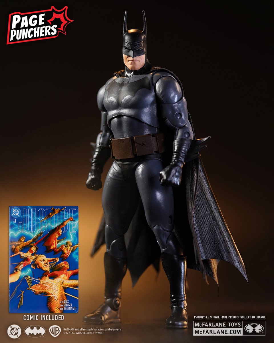 mcfarlanetoys's tweet photo. Batman™ based on the included Justice™ #1 comic launches for pre-order on JULY 9th at select retailers!
#McFarlaneToys #PagePunchers #Batman #DCComics #DCDirect https://t.co/bSU7dC7a44