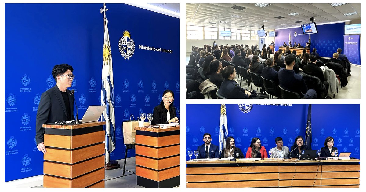 PNUDLAC's tweet photo. La violencia de género digital no conoce fronteras y exige acción conjunta.

PNUD y la Policía de Corea reunieron a expertos de 10 países en Montevideo para fortalecer la ciberinvestigación y la respuesta policial centrada en sobrevivientes: https://t.co/LtFzdI5LNZ https://t.co/jSyClJsgZ8