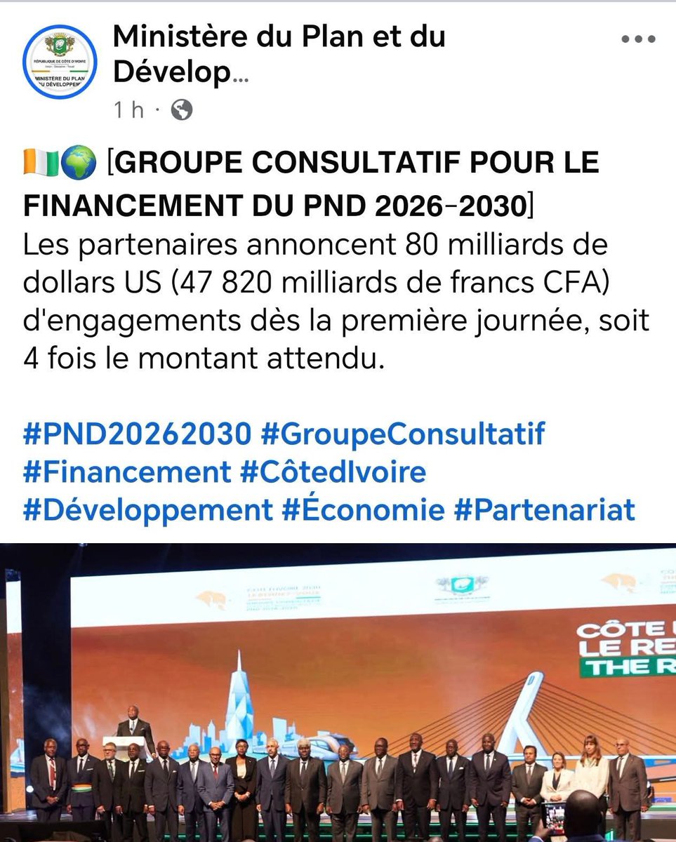 MahickaHerve's tweet photo. Alassane Ouattara profitant des notations favorables a convoqué le gotha de la finance internationale à Abidjan. C'est un plein succès. https://t.co/xrBM3b8otb