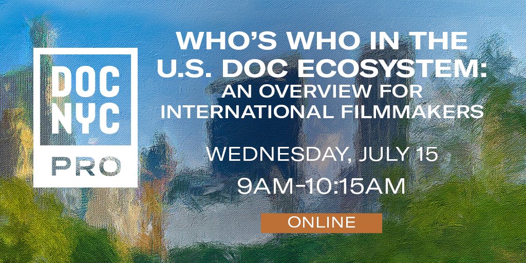 DOCNYCfest's tweet photo. International filmmaker trying to navigate the U.S. doc world? This DOC NYC PRO session breaks it all down -- festivals, funders, broadcasters, distributors -- with Jannat Gargi (SUMMER OF SOUL) and Elaisha Stokes (Chicken &amp; Egg Films). 

July 15 | Online: https://t.co/8OTHhwFmoy https://t.co/8bsQGD6Qxf