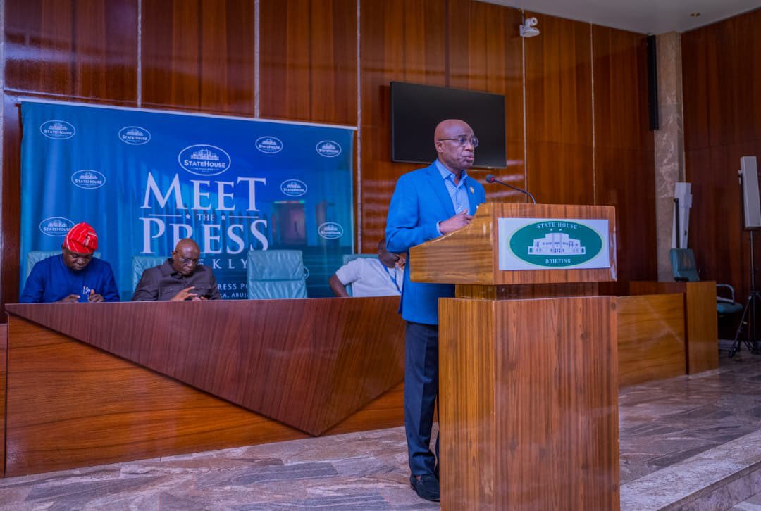 HyacinthAlia's tweet photo. Today, I addressed the Presidential State House Press Corps on how President Bola Ahmed Tinubu’s bold economic reforms are translating into real development in Benue State.

The results speak for themselves:

• Over 550km of roads undergoing construction and rehabilitation with many already completed.
• Construction of the first Underpasses/flyovers in the state transforming Makurdi and Gboko, with Otukpo next.
• Establishment of the University of Agriculture, Science and Technology, Ihugh.
• Over 422 new and reconstructed basic education facilities across our 23 Local Government Areas, including storey buildings.
• Construction of the Food Basket Breweries; producing Zeva Premium Beer, Zeva Malt, and Oyi Bitters, revival of Bensono Juice & Concentrate Factory, and the ongoing revival of Taraku Mills.
• Massive investments in agriculture, healthcare, and rural development.
• Provision of over 120 Hilux vehicles, 620 motorcycles, and 6 patrol boats to strengthen security.
• Implementation of the ₦75,000 minimum wage  from N18,000, with consistent payment of salaries, and the gradual clearance of inherited pension and gratuity arrears. Etc

We have expanded support for our farmers, improved healthcare delivery, and created new opportunities for investment, jobs, and economic growth.

Our administration remains committed to transparency, accountability, prudent management of public resources, and ensuring that every kobo entrusted to us delivers measurable value to the great people of Benue State.